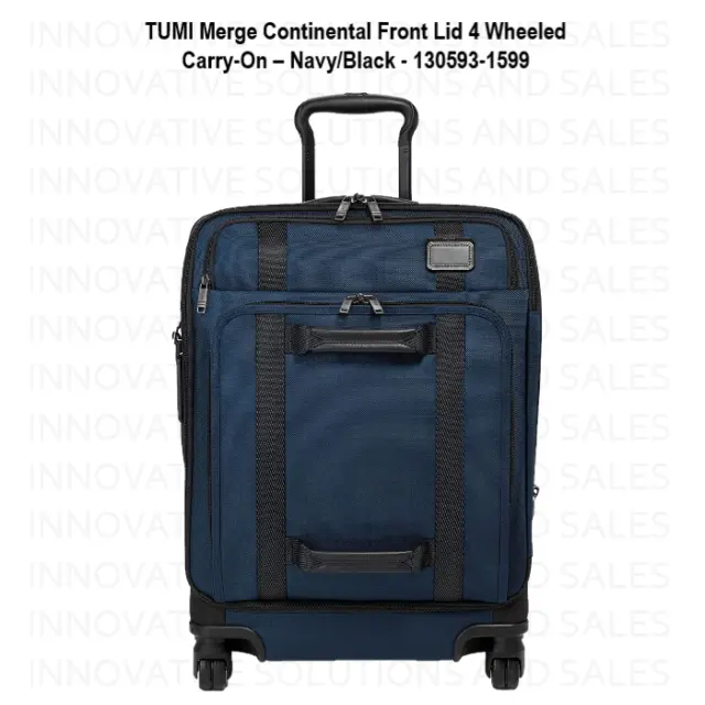 TUMI Merge Continental Front Lid 4 Wheeled Carry-On – Navy/Black - 130593-1599
