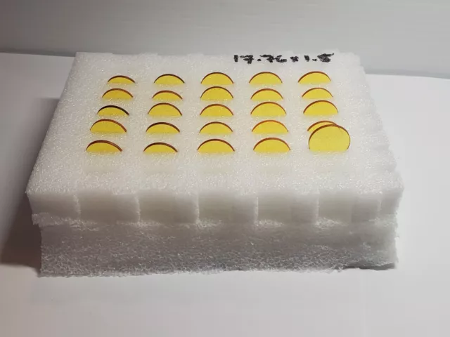 25 PC LOT ZnSe Zinc Selenide IR Infrared Windows Optics Prepolished 17.76 x 1.5