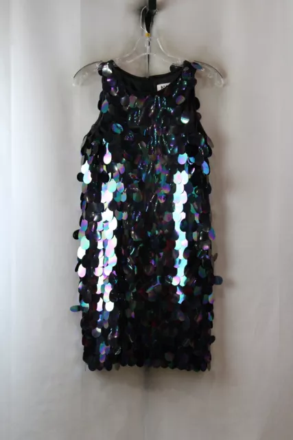 NWT Milly Women's Iridescent Large Sequin Shimmer Dress sz 14