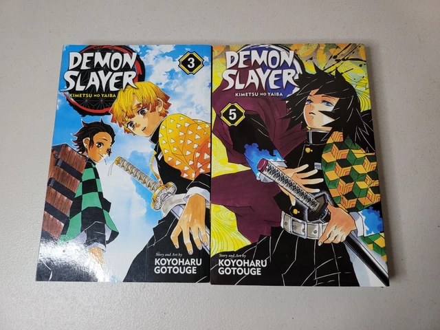 DEMON SLAYER MANGA Comic English Kimetsu No Yaiba Volumes 3 & 5 FREE