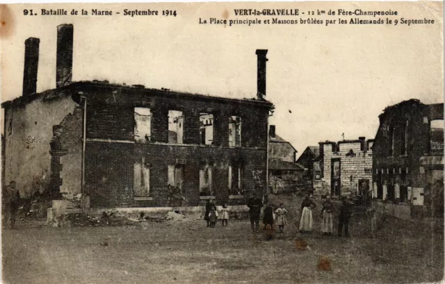 CPA Battle of the MARNE-Green la Gravelle 12km by FERE-CHAMPENOISE (346624)
