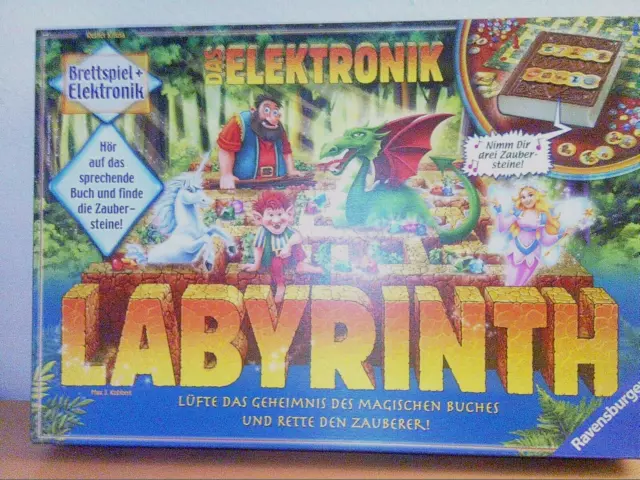 DAS ELEKTRONIK LABYRINTH -Brettspiel+Elektronik-Ravensburger -100% kompl- neuw