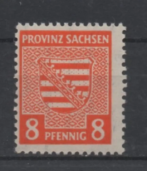 SBZ-Provinz Sachsen 77X mit Köhne Plf. f2 (Provinzwappen) postfrisch