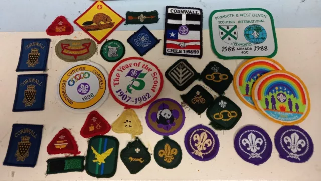 30 X Boy Scout & Cub Badges Proficiency Events Etc