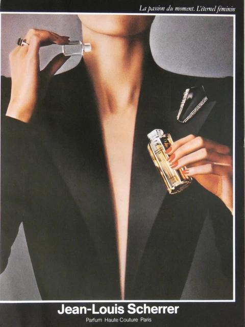 Publicité De Presse 1985 Jean-Louis Scherrer Parfum Haute Couture Paris
