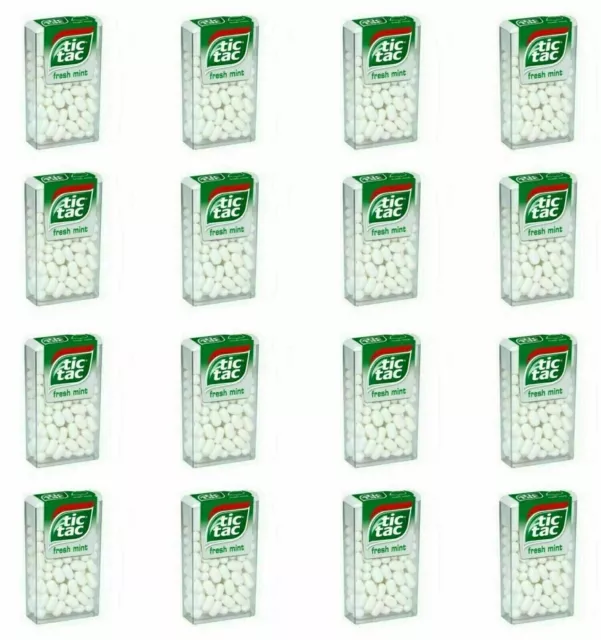 Pack Of 24 Tic Tac Fresh Mint Flavour Candy ,7.2 g Each + Fresh Stock