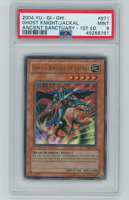 YUGIOH! PSA 9 MINT 2004 Ghost Knight of Jackal AST-071 Ultra Rare 1st Edition