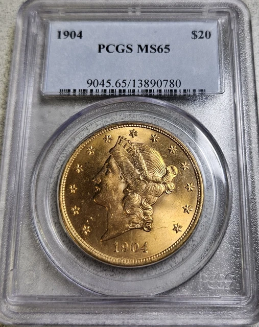 1904 PCGS MS65 $20 Liberty Gold Double Eagle