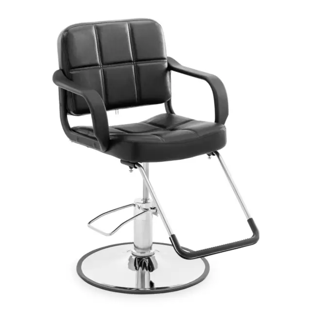 Fauteuil de coiffeur Chaise de barbier Repose-pieds 50 - 64 cm 170 kg noir