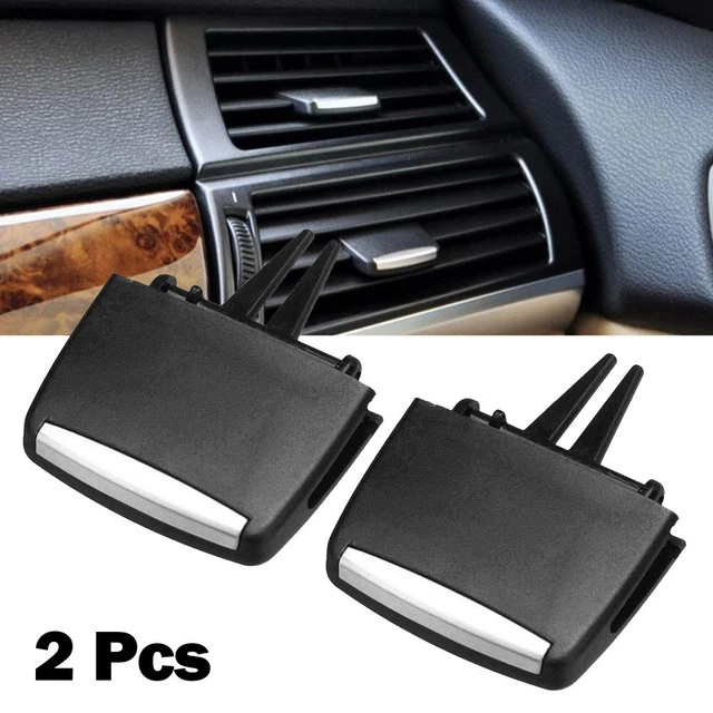 Tout Neuf Étiquette Clip A/C Air 2 Pièces ABS + Noir for Automobile Maintenance