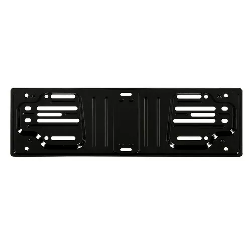 PORTATARGA ANTERIORE IN ACCIAIO PER AUTO NERO UNIVERSALE + VITI 375x125mm LAMPA