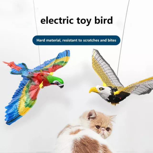 Teasering Hanging Interactive Cat Toys Simulation Bird Toy Electric Flying Bird