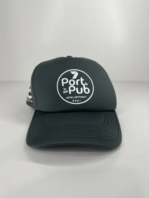 ROTTNEST HOTEL PORT to Pub cap hat grey trucker adjustable one size ...