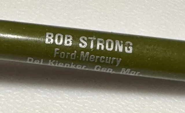 Vintage Ord Nebraska Bob Strong Ford Mercury Dealership Auto Car Dealer NE Pen