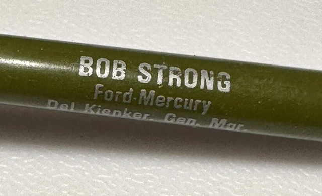 Vintage Ord Nebraska Bob Strong Ford Mercury Dealership Auto Car Dealer NE Pen