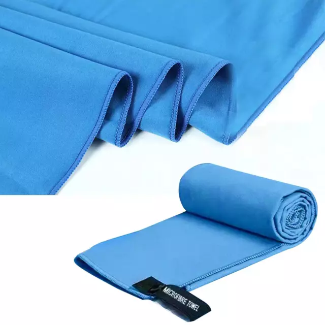 Travel Towel Portable Fast Drying Quick Drying Towel for Gym Swimming Blue