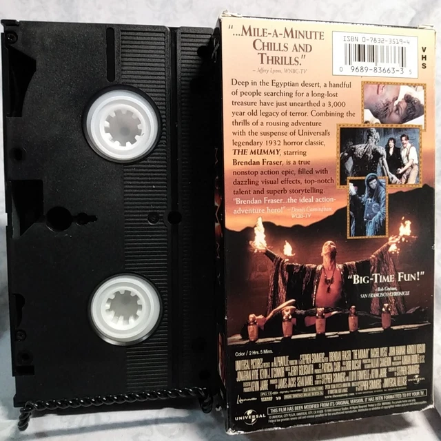 THE MUMMY MOVIE VHS 1999 Universal Studios Brendan Fraser Rachel Weisz ...