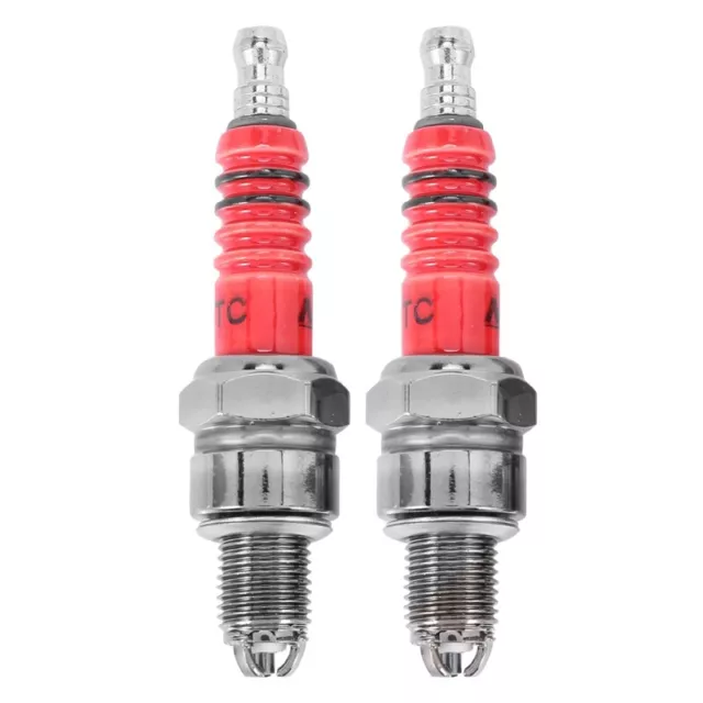 Pack of 2 Racing 3 Electrode  A7tc for 50cc 110cc 125cc 150cc Atv Scooter Daax