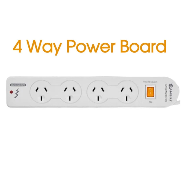 4 Way Surge Protector Master Switch Overload