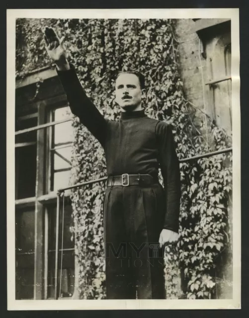 1936 Oswald Mosely, "Founder of British Fascist Movement" Important Early Photo