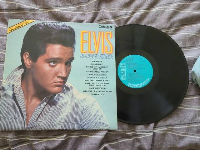 Elvis Presley Lp Return To Sender C/w UNDAMAGED Poster Splendid All Round