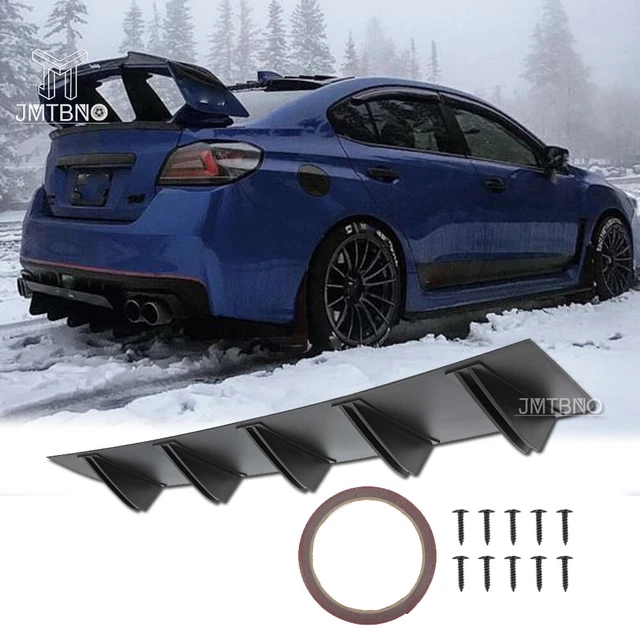 For Subaru Impreza WRX Car Rear Diffuser Bumper 5 Fins Spoiler Lip Splitter Lips