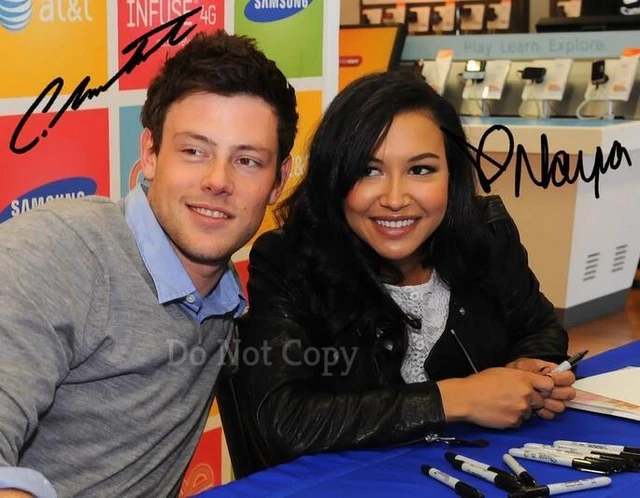 Naya Rivera & Cory Monteith Signed Photo 8X10 Rp Autographed Picture * Glee