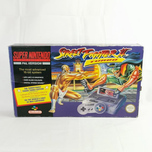 STREET FIGHTER 2 Turbo SNES Super Nintendo Console Boxed PAL £249.99 ...