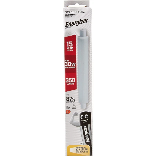 Energizer LED Strip Energy Saving Lightbulb, Warm White, S15s - View #6