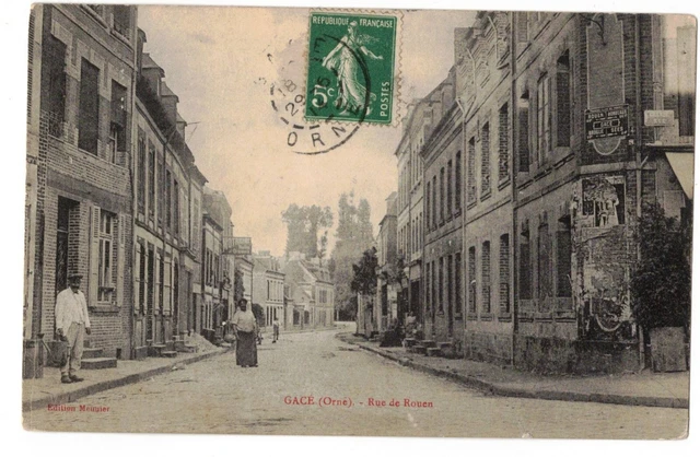 ** TOP CPA, Gacé, La Rue de Rouen