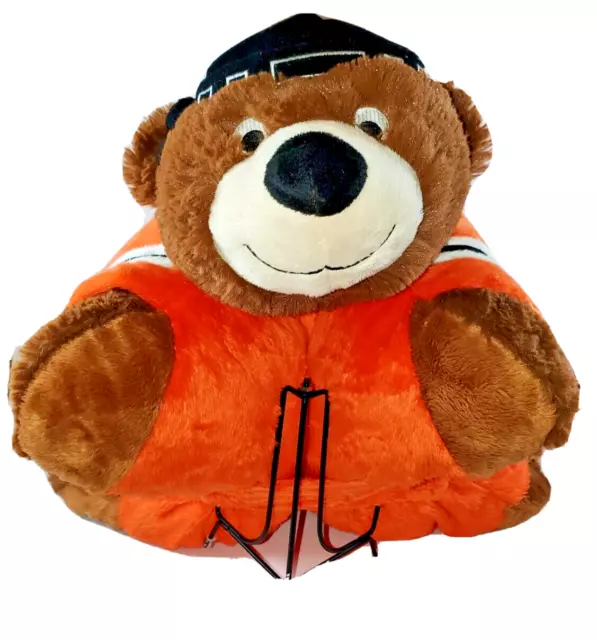 New York Rangers NY NHL Hockey Logo Pillow Pets Stuffed Teddy Bear Rare  Blue NEW