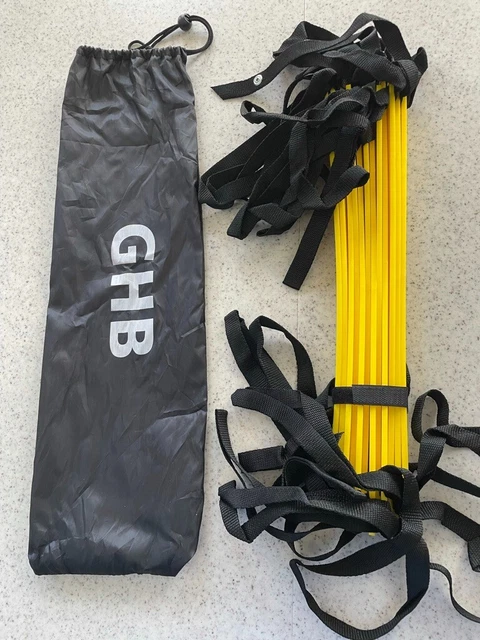 GHB Pro Agility Ladder Agility Training Ladder Speed 12 Rung 20Ft with Carrying