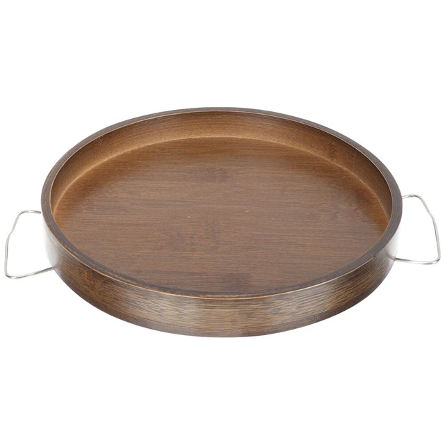 Plateau D'accoudoir De Canapé Table D'appoint Carrée Plateaux À Desserts Rond