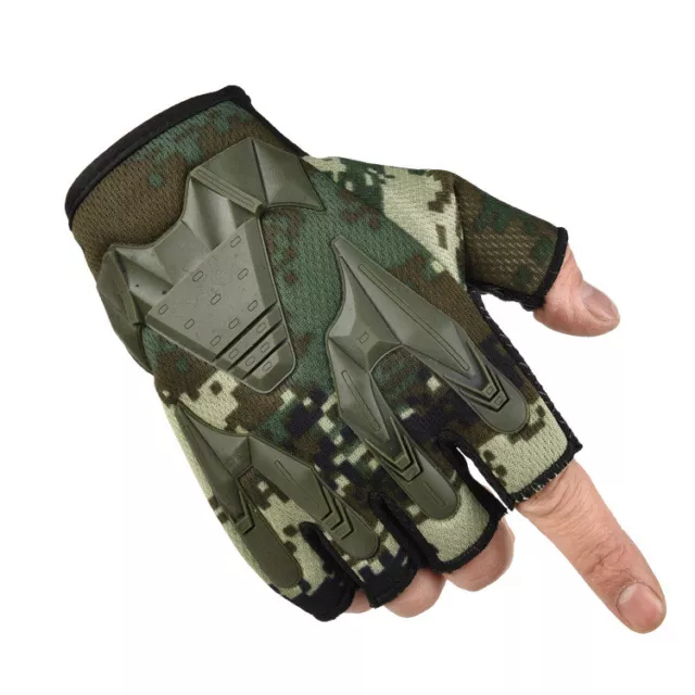 Guanti con Protezioni Nocche Corti Sportivi Moto Ciclismo Estivi Moto Enduro MTB