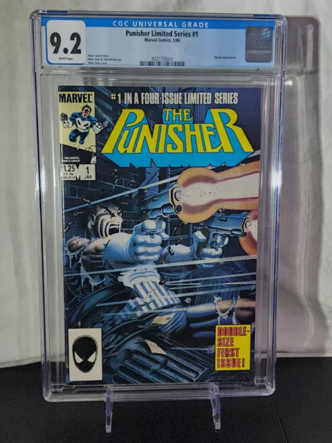 🔑🔥🔥🔥 THE PUNISHER LIMITED SERIES #1 CGC 💀💀 9.2 Mike Zeck! 1986 KEY 735020
