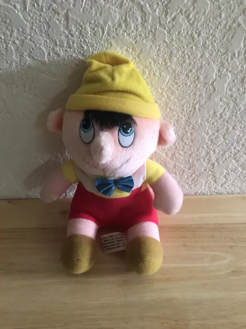 Disney 7" Pinocchio Plush Vintage Doll Walt Disneys Animated Film Classic w/ TAG