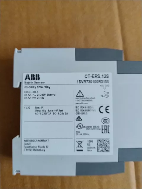 ABB 1SVR730100R3100 CT-ERS.12S On Delay Time Relay UK Stock Brand New 3