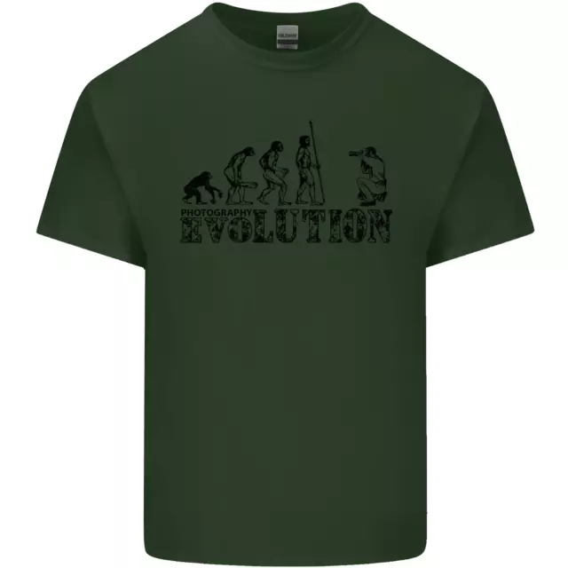 T-shirt da uomo in cotone Evolution Photographer divertente fotoraphy 8