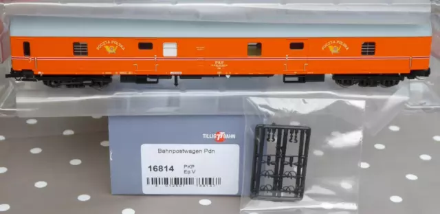 Tillig 16814 TT Bahnpostwagen Pdn Poczta Polska Post der PKP Epoche 4/5 neu, OVP