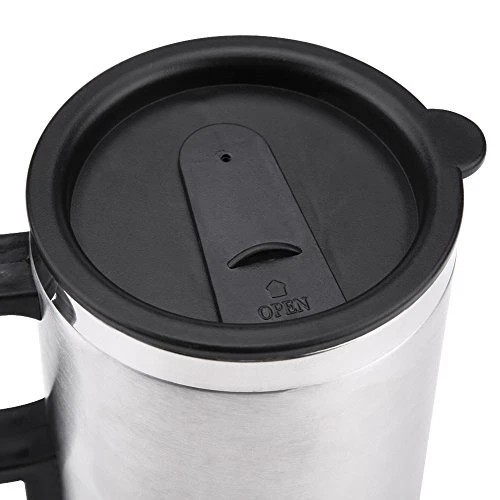 Fdit Heated Travel Mug Stainless Steel in-car Travel Heating Cup Coffee 2