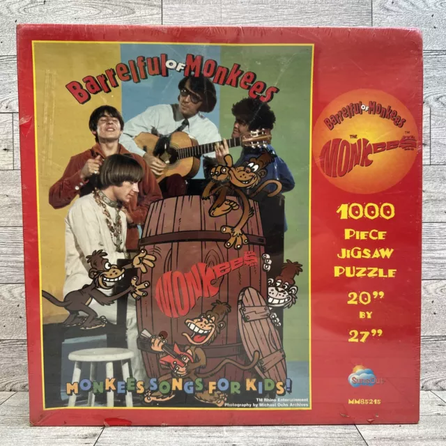 Vintage THE MONKEES “Barrelful of Monkees” 1000 Piece Jigsaw Puzzle - NEW Sealed