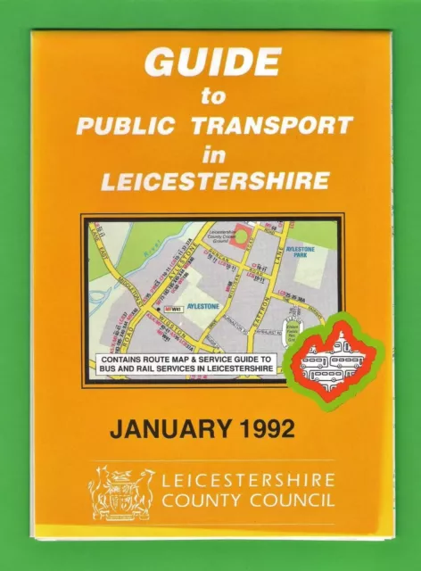 PUBLIC TRANSPORT ROUTE Map & Guide ~ Leicestershire - Bus & Rail ...