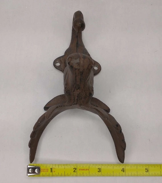 Cast Iron Moose Wall Hanging Coat Hook 10