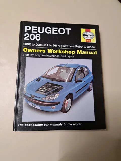 Peugeot 206 2002-06 Benzina Diesel Haynes Manuale Officina 4613 Buono Usato Gratis P&P