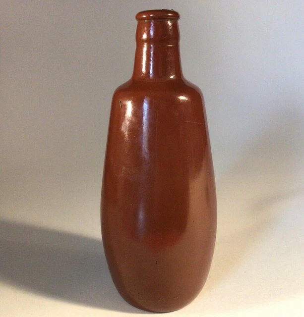 Liquor Bottle Portugal Lisboa Brown Jmda 7 3/8" Antique
