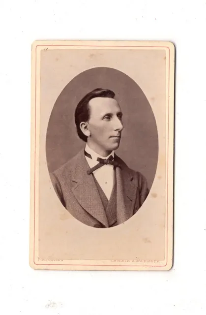 F.X. Herzog CDV Foto Herrenportrait - Lörrach 1870er
