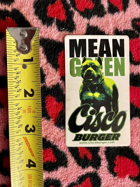 Original Jesse James West Coast Choppers Cisco Burger Mean Green 3” Sticker