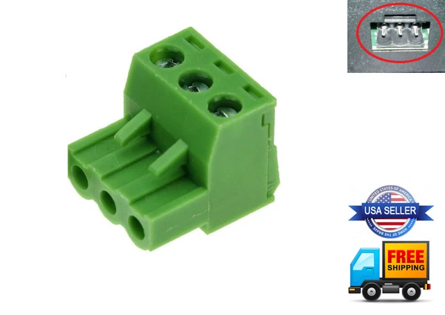 Lot Of 4 – 5.08mm 4-Pin Phoenix Connectors For Bose Amps & Speakers, 12 AWG Green 6 thumbnail image