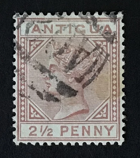 Antigua Q. Victoria 1882 2½d red brown used SG 22 Wmk crown CA. (cat £55)