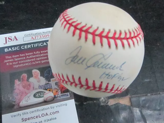 TOM SEAVER Mets AUTO SIGNED Baseball HOF 92 JSA COA ONL BB